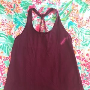 old navy active - plum dark magenta loose fit tank